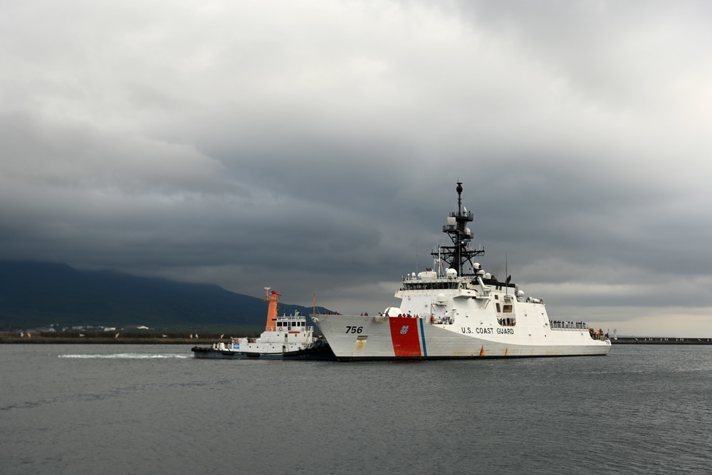 U.S. Coast Guard Cutter Kimball arrives in Kagoshima, Japan