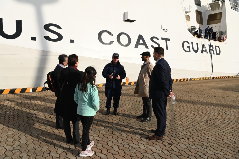 U.S. Coast Guard Cutter Kimball arrives in Kagoshima, Japan