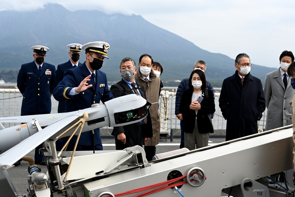 U.S. Coast Guard Cutter Kimball hosts local media, community leaders while in Kagoshima, Japan