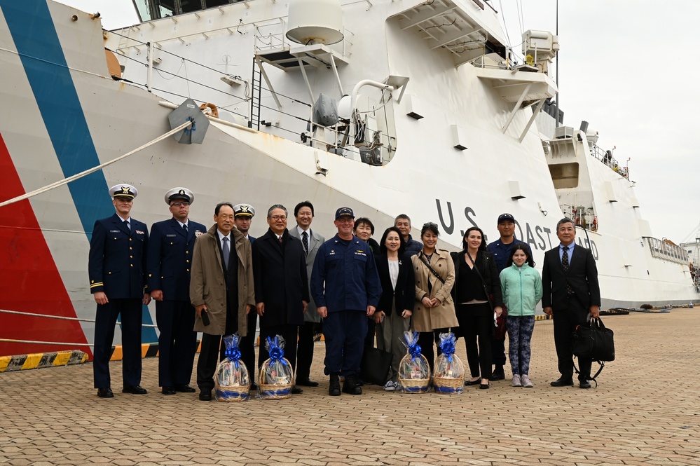 U.S. Coast Guard Cutter Kimball hosts local media, community leaders while in Kagoshima, Japan