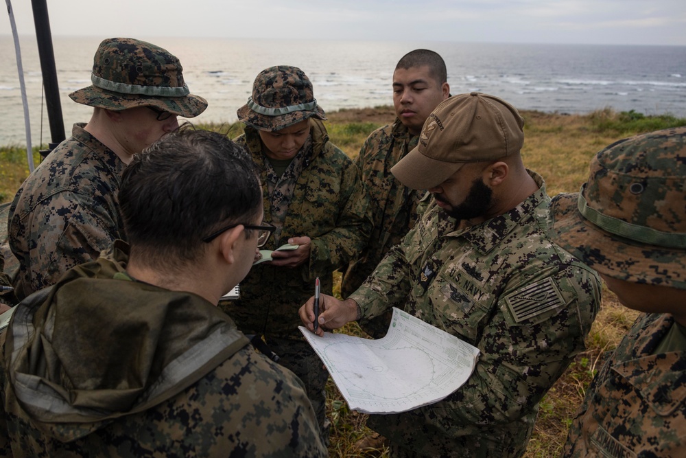 Marines and Sailors Work Together During an Advance Base Operation Exercise