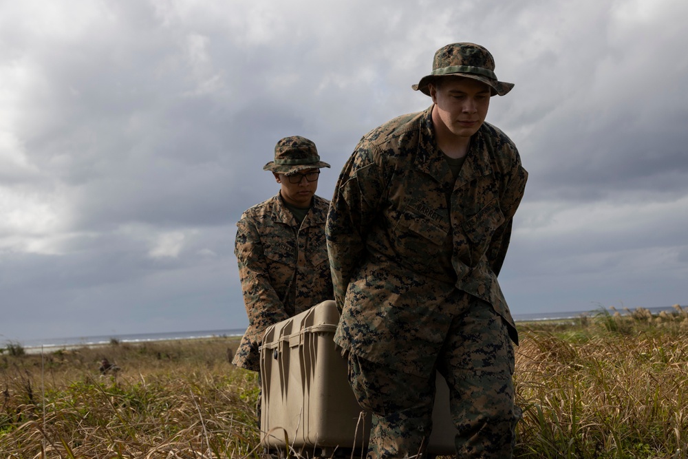 Marines and Sailors Work Together During an Advance Base Operation Exercise