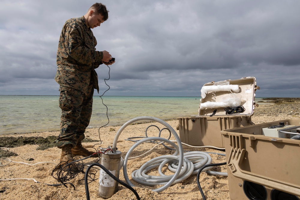 Marines and Sailors Work Together During an Advance Base Operation Exercise