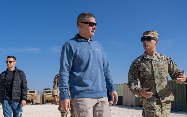 Task Force Hellfighter Command Visit to Prince Hassan Air Base (H5) in Jordan
