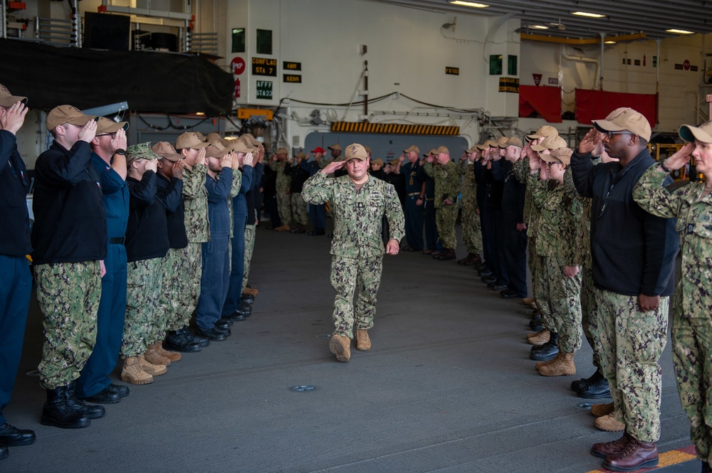 OSC Departs USS Boxer (LHD 4)