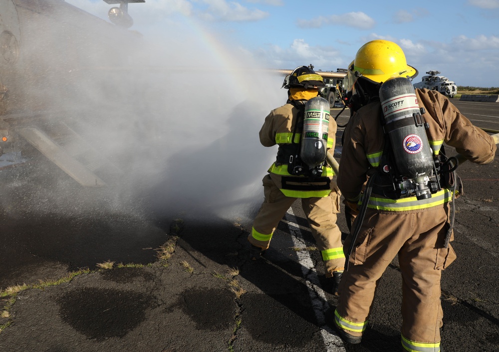 Hawaii Army National Guard, Air Force Reserve and Marine Corps Firefighters Joint Training Exercise