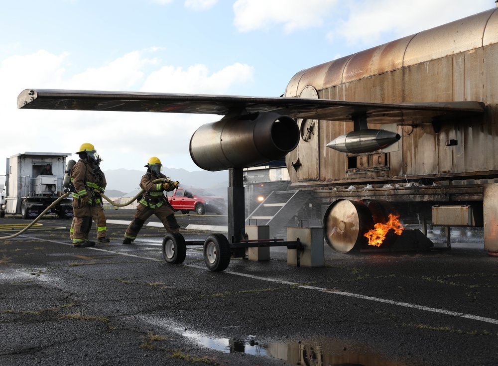 Hawaii Army National Guard, Air Force Reserve and Marine Corps Firefighters Joint Training Exercise