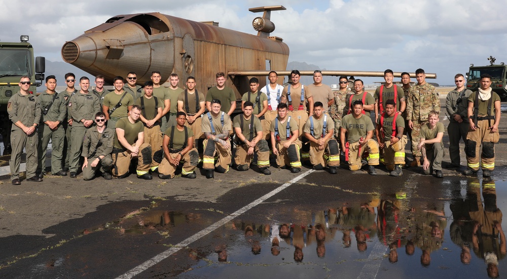 Hawaii Army National Guard, Air Force Reserve and Marine Corps Firefighters Joint Training Exercise