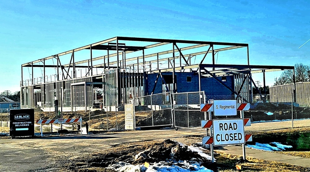 February 2023 construction operations of $11.96 million transient training brigade headquarters at Fort McCoy