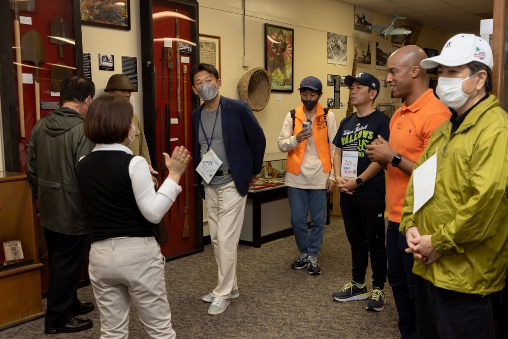 Okinawa Residents Tour Camp Kinser During Urasoe City Tedako Walk