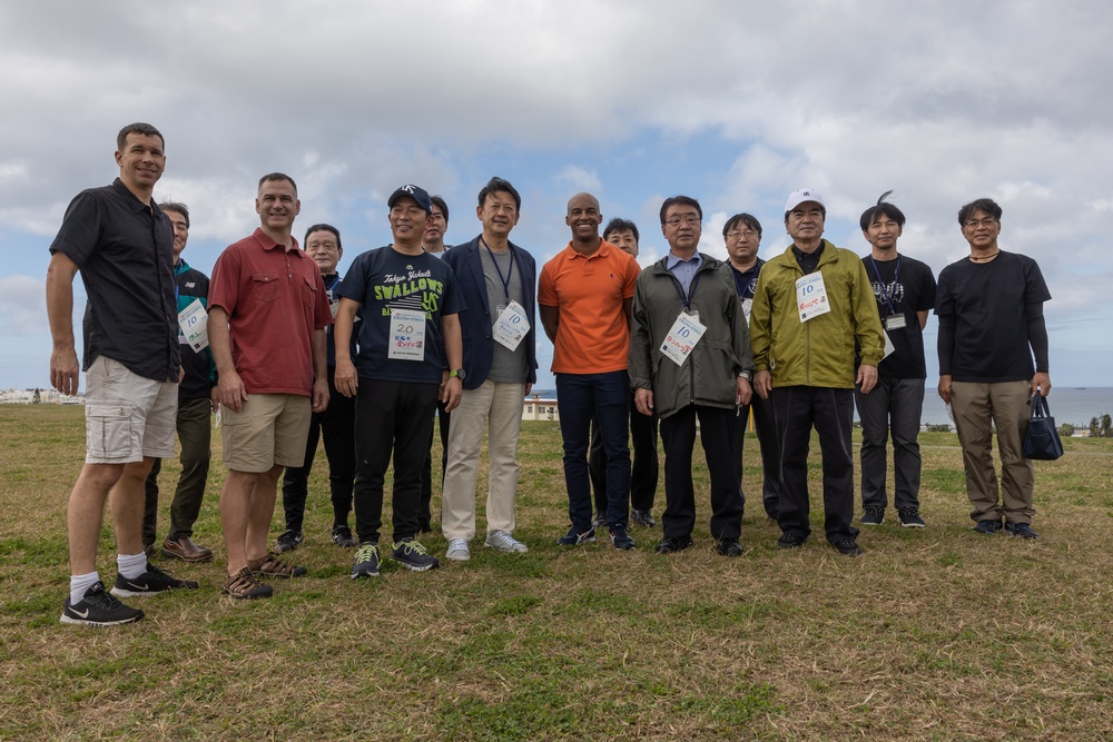 Okinawa Residents Tour Camp Kinser During Urasoe City Tedako Walk