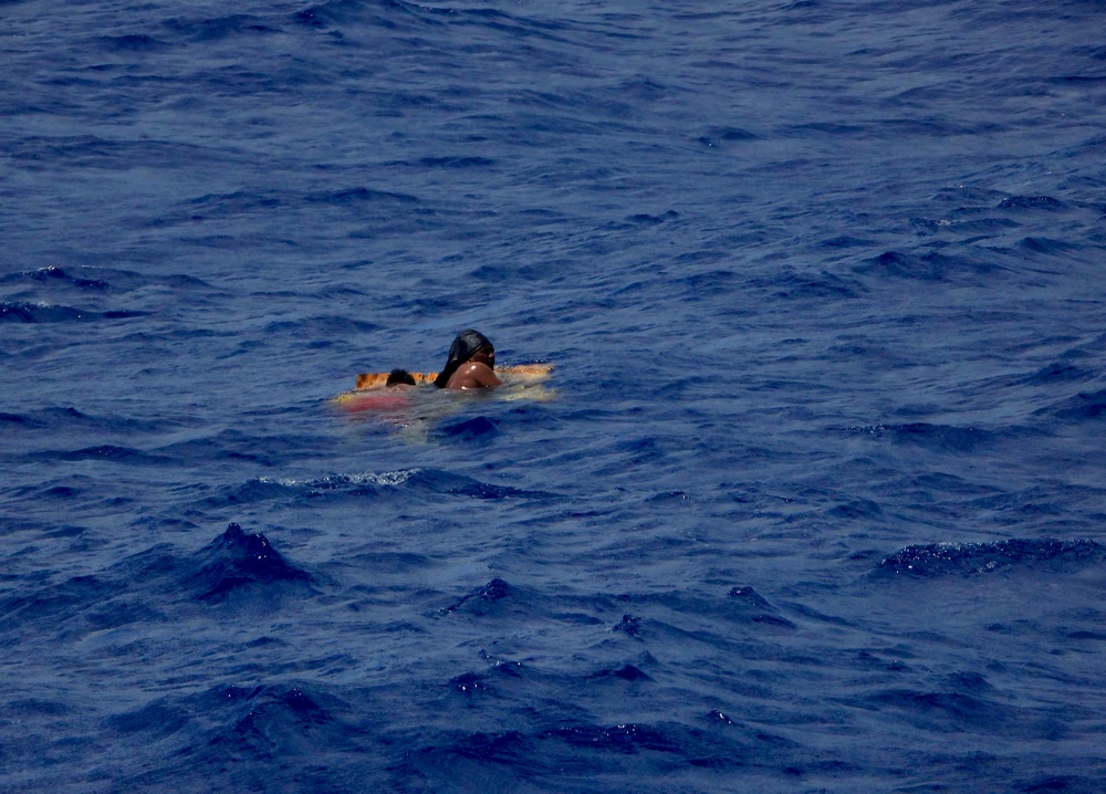 USCGC Myrtle Hazard crew rescues two mariners from the water
