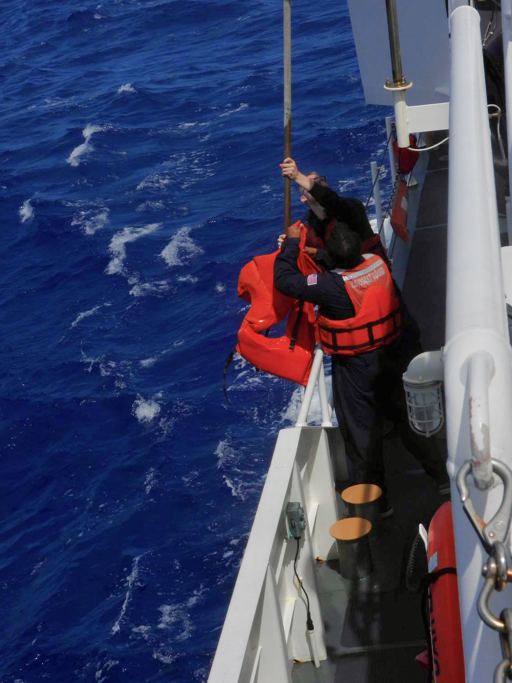 USCGC Myrtle Hazard crew searches for mariners off Guam
