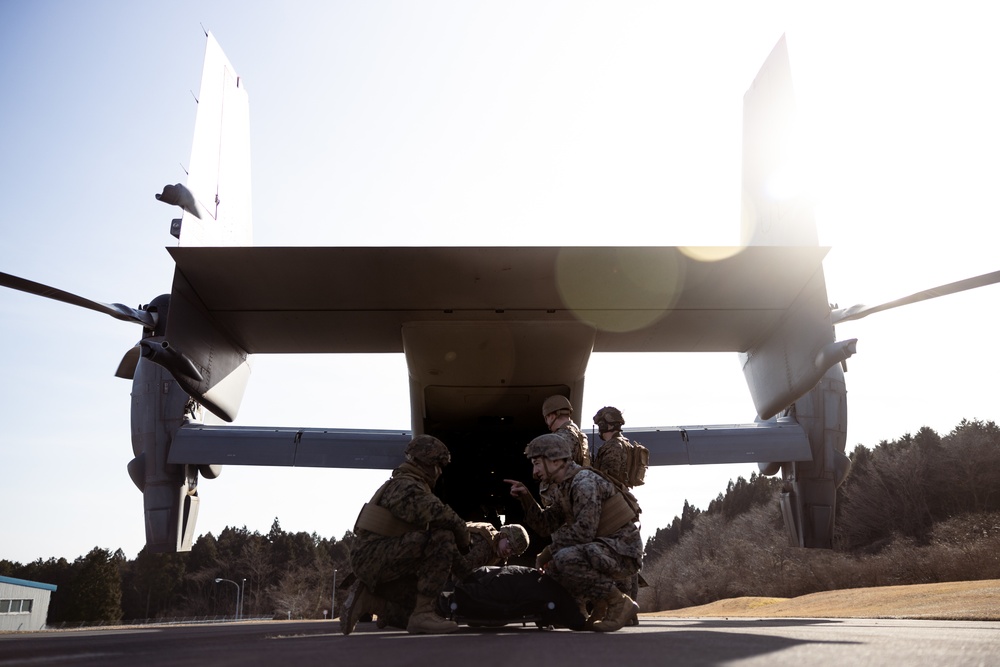 Fuji Viper 23.2: V34 Marines conduct On and Off Drills and Casualty Evacuations