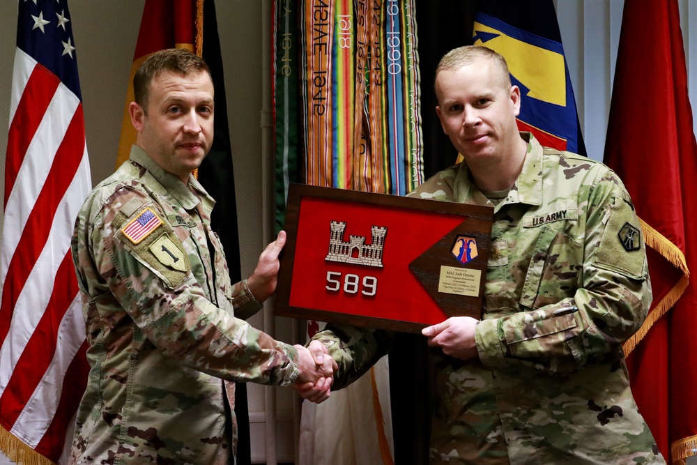 589th Engineer Detachment Change of Command