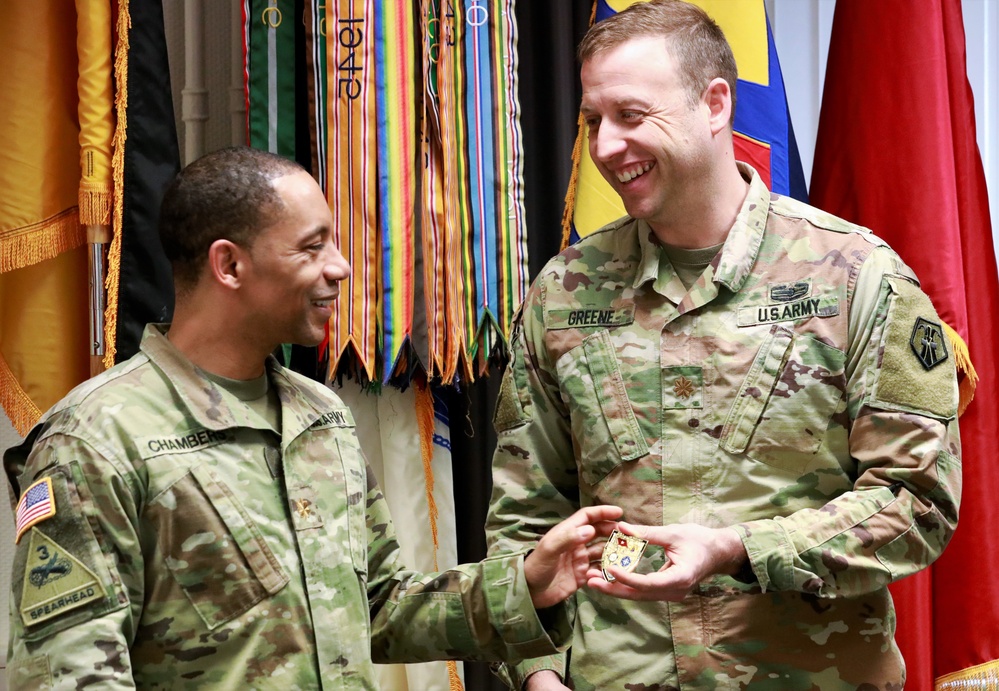 589th Engineer Detachment Change of Command