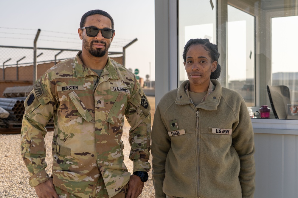 Task Force Hellfighter Commander Visits Units At the Joint Training Center in Jordan