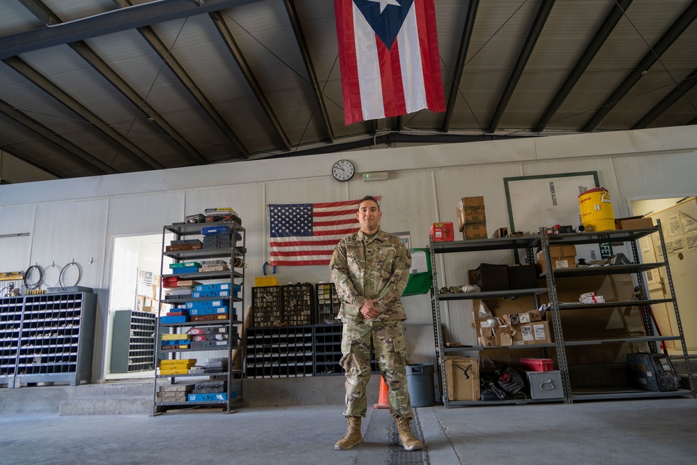 Task Force Hellfighter Commander Visits Units At the Joint Training Center in Jordan