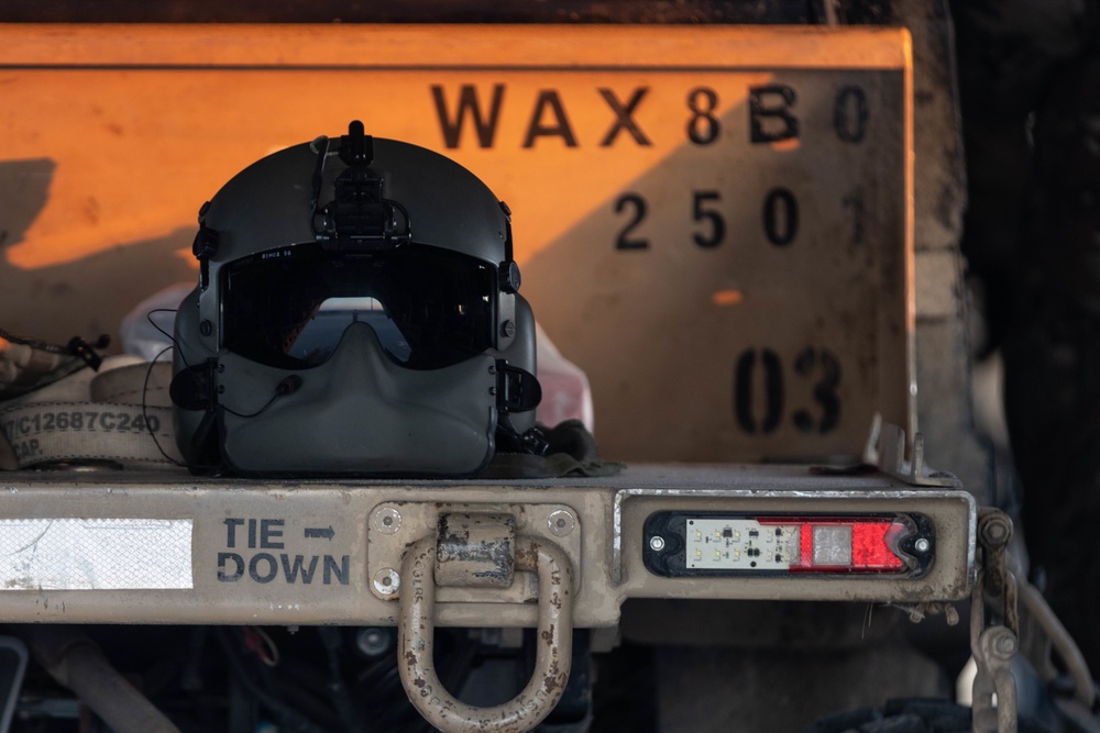 Crew Chief helmet awaits it's next mission