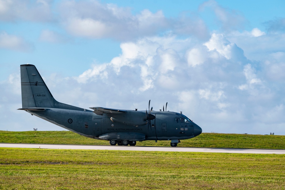 RAAF arrive at Andersen Air Force Base, Guam