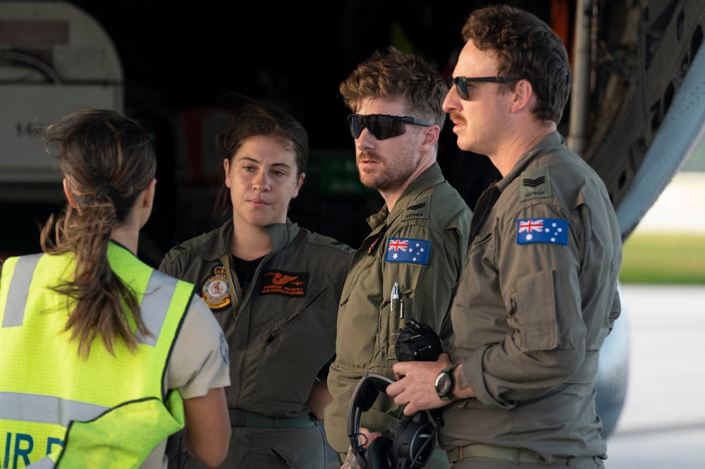 RAAF arrive at Andersen Air Force Base, Guam