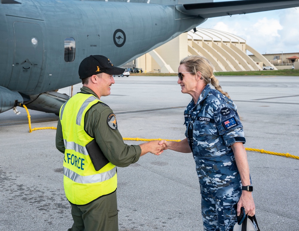 RAAF arrive at Andersen Air Force Base, Guam