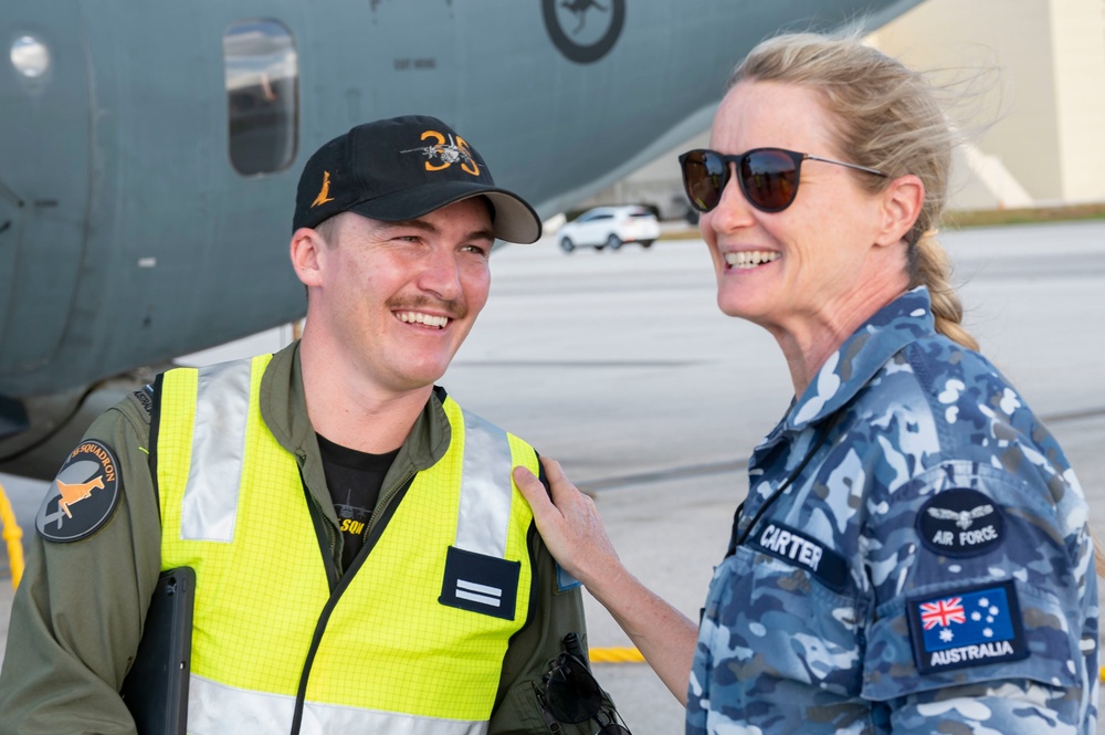 RAAF arrive at Andersen Air Force Base, Guam