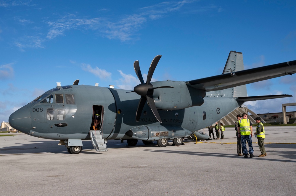 RAAF arrive at Andersen Air Force Base, Guam