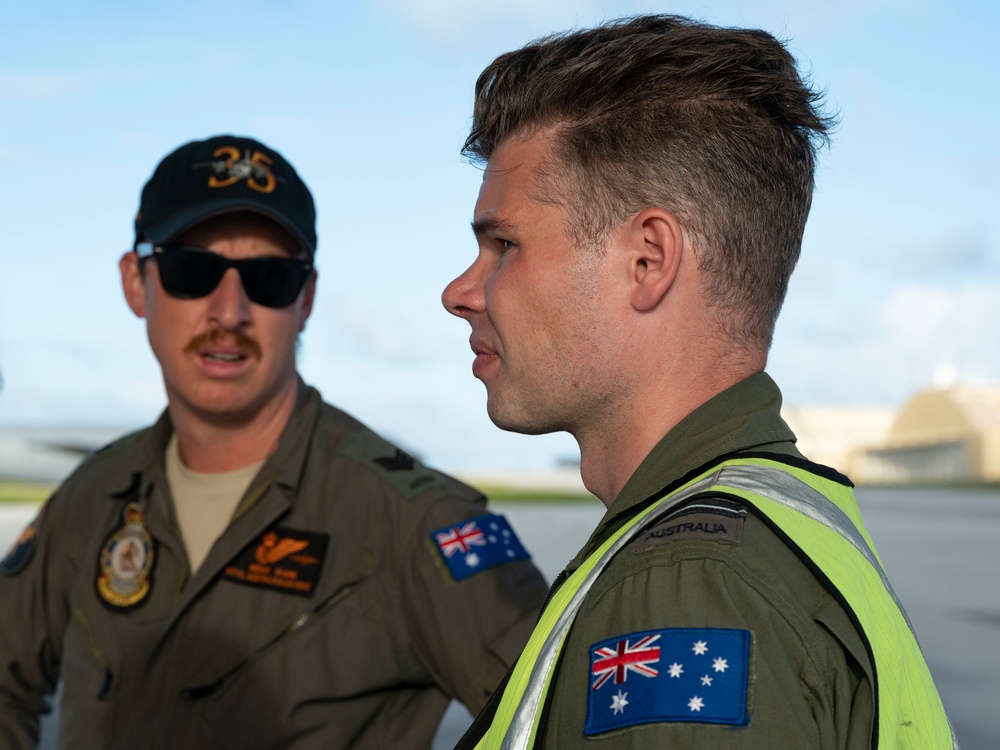 RAAF arrive at Andersen Air Force Base, Guam