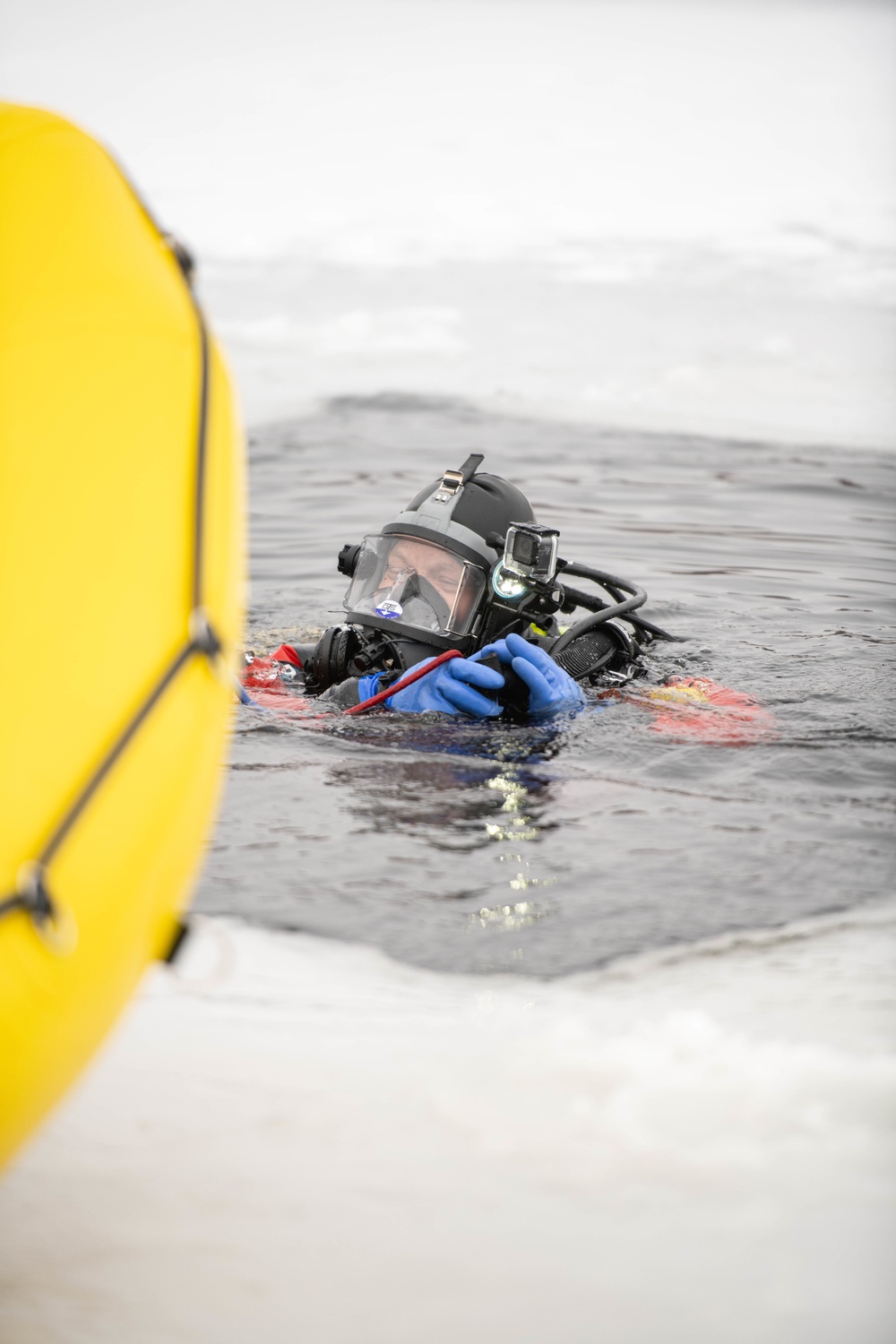 Ice Water Rescue Training with Fort McCoy Fire Department