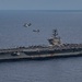 Aircraft Fly Over USS Nimitz