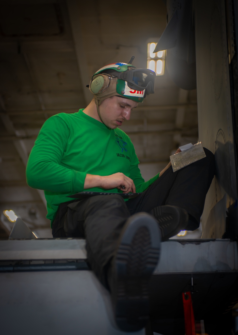 Aircraft Maintenance Aboard Nimitz