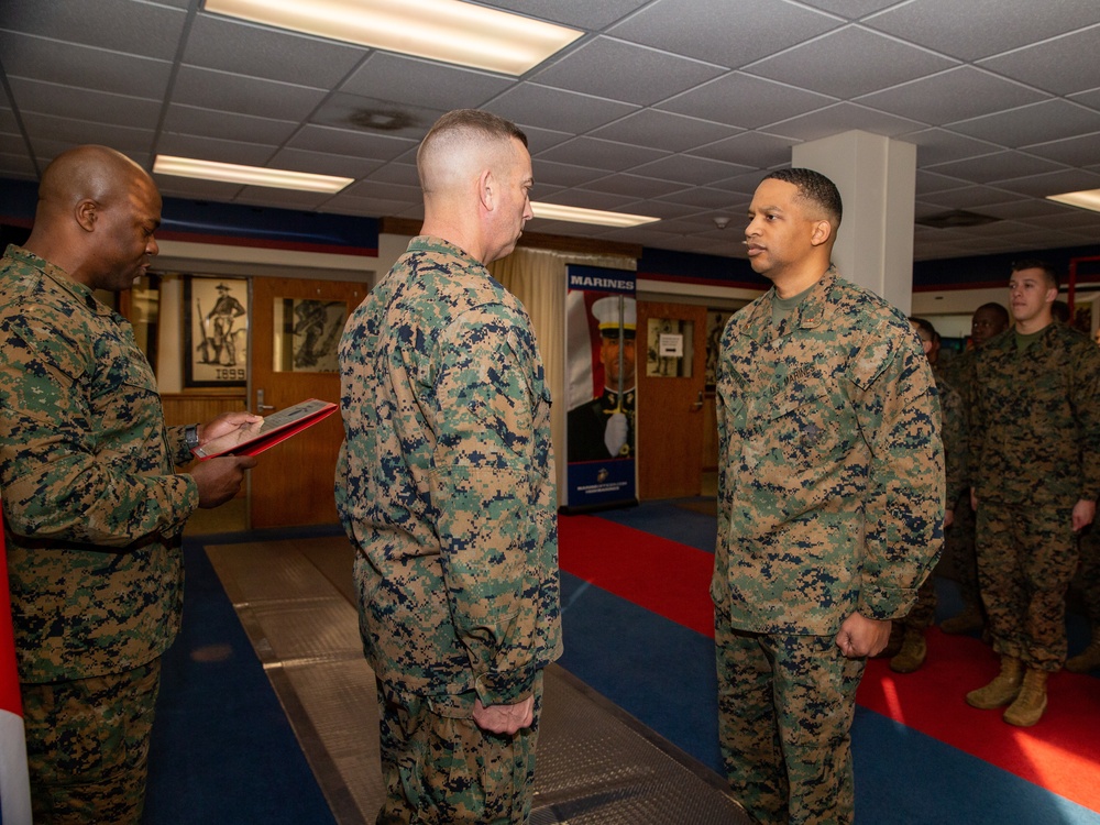 Chief Warrant Officer 3 Darnell A. Gervais' promotion ceremony