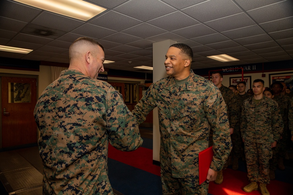 Chief Warrant Officer 3 Darnell A. Gervais' promotion ceremony