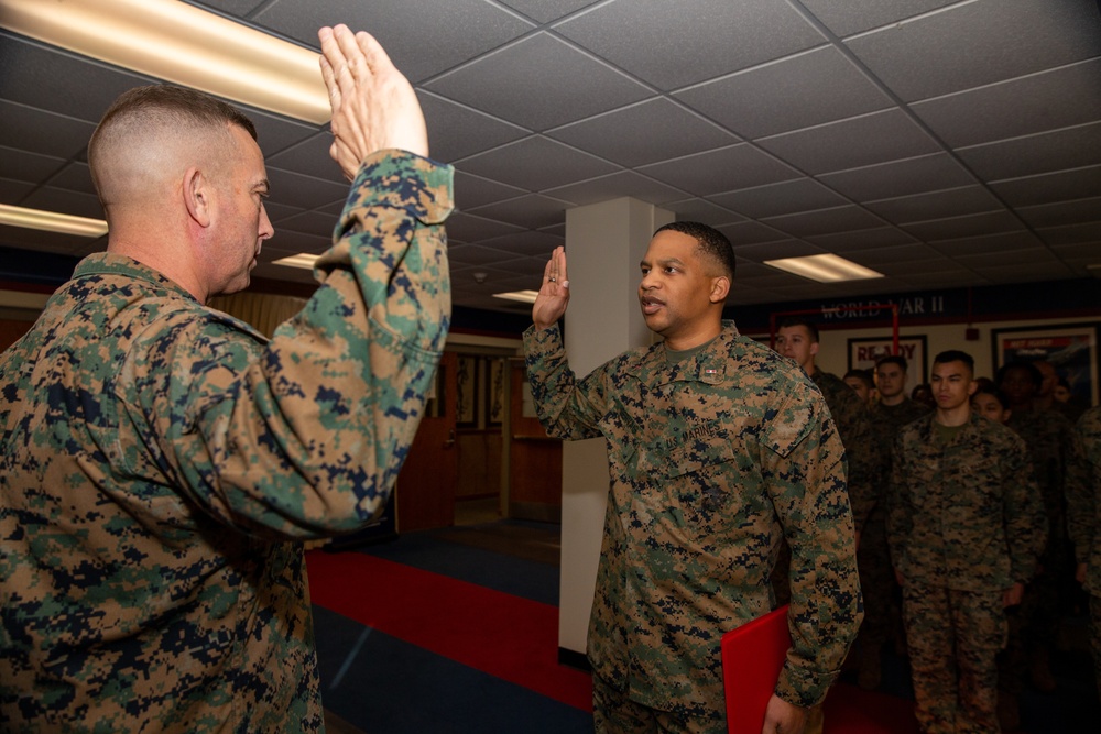 Chief Warrant Officer 3 Darnell A. Gervais' promotion ceremony