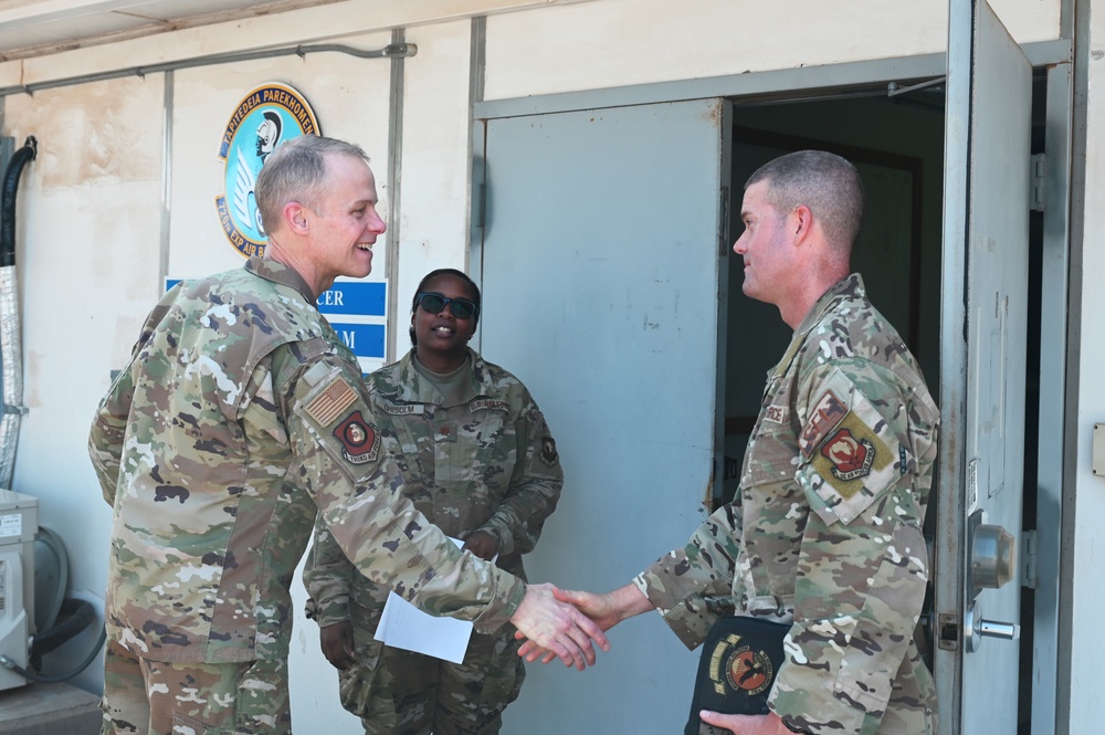 Third Air Force commander visits 449th elements in east Africa AOR