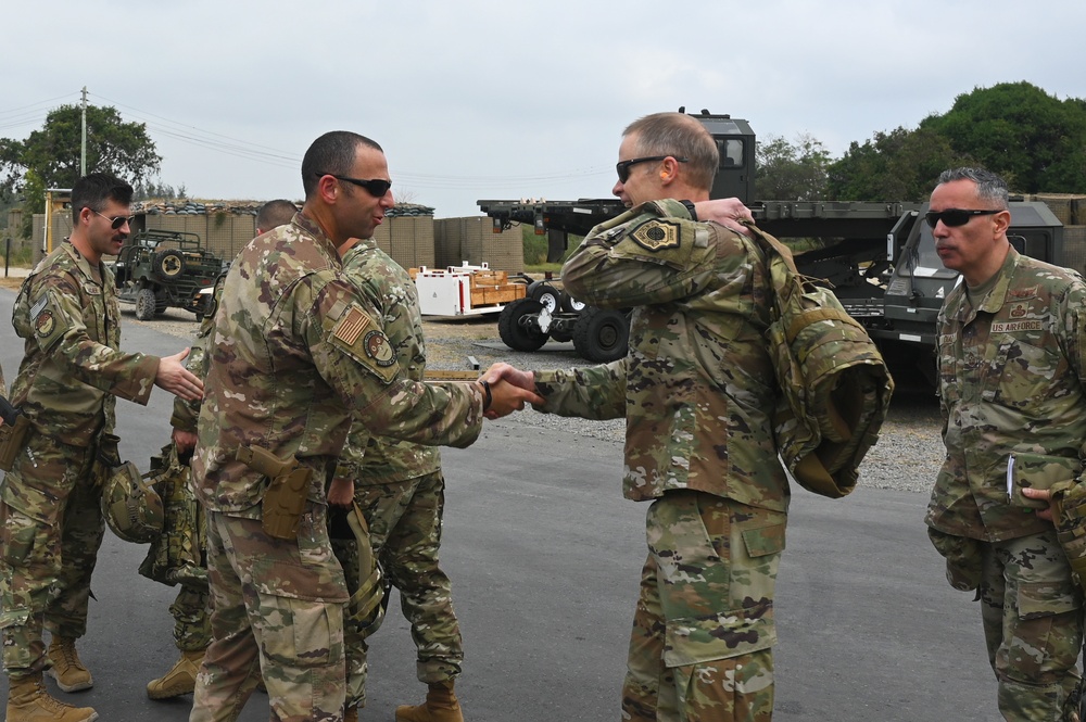 Third Air Force commander visits 449th elements in east Africa AOR