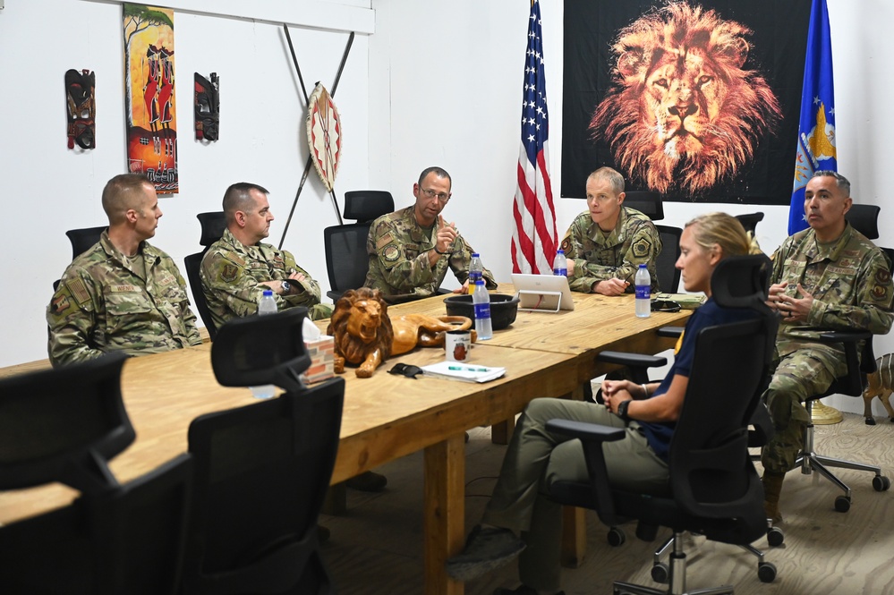 Third Air Force commander visits 449th elements in east Africa AOR