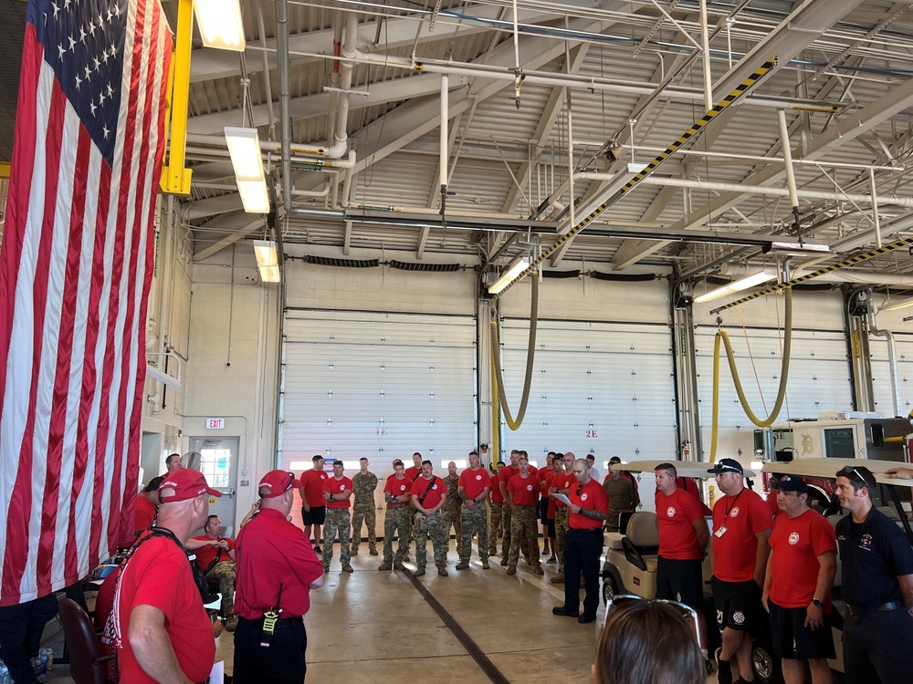 Firefighters Prep for Airshow
