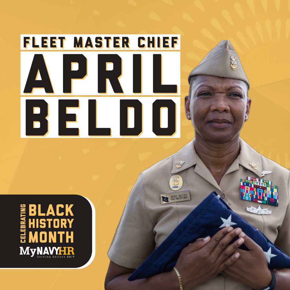 Fleet Master Chief April Beldo - Black History Month Feature