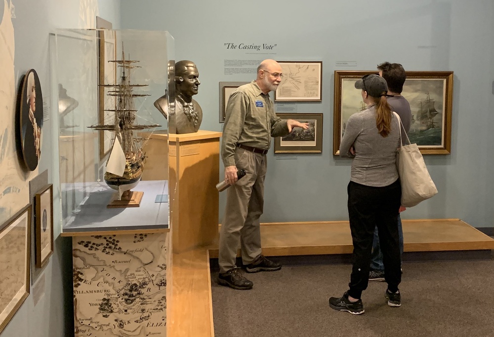 Volunteers at the Hampton Roads Naval Museum