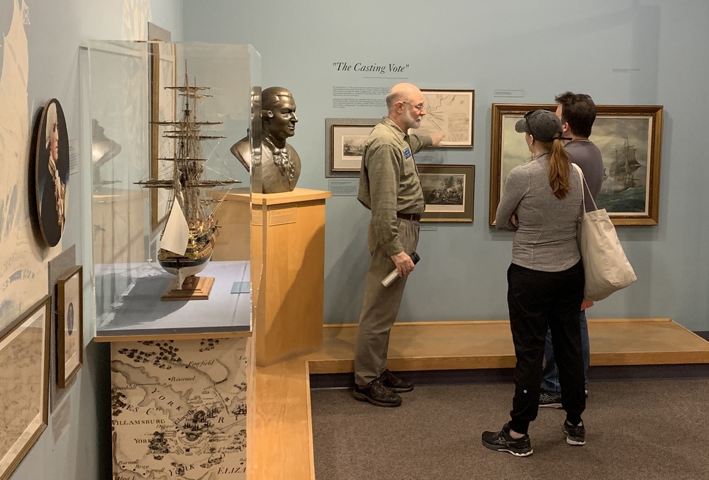 Volunteers at the Hampton Roads Naval Museum