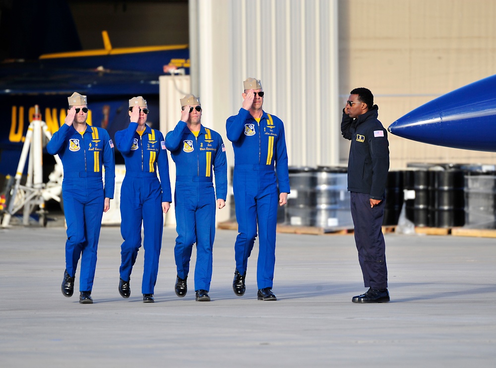 Blue Angels Conduct Winter Training at NAF El Centro