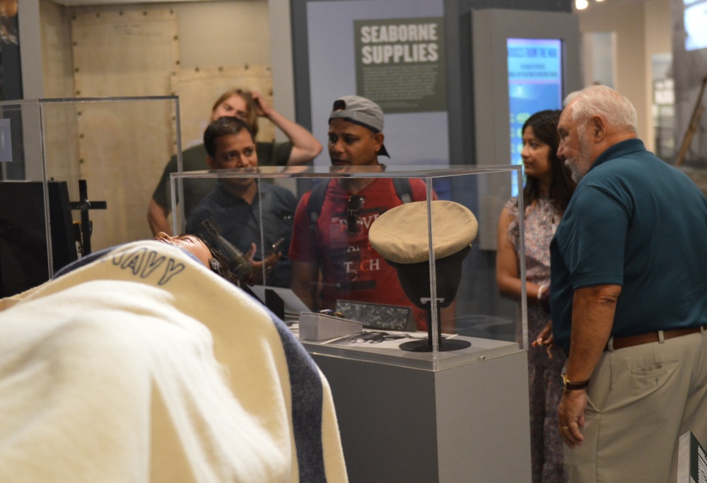 Naval Museum Volunteer in Action