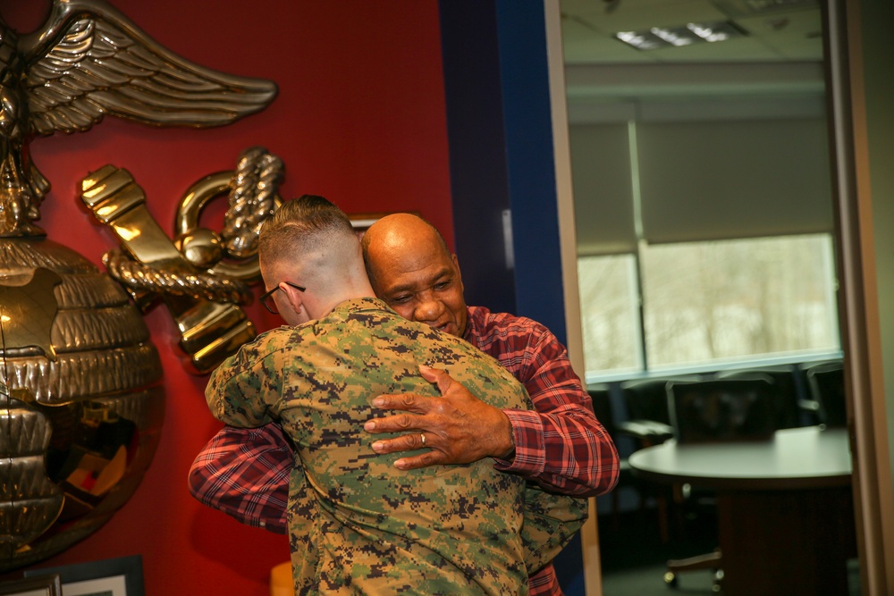 Mr. Nathaniel Bing is awarded the Navy Civilian Service Achievement Medal