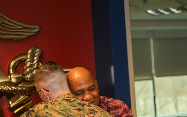 Mr. Nathaniel Bing is awarded the Navy Civilian Service Achievement Medal