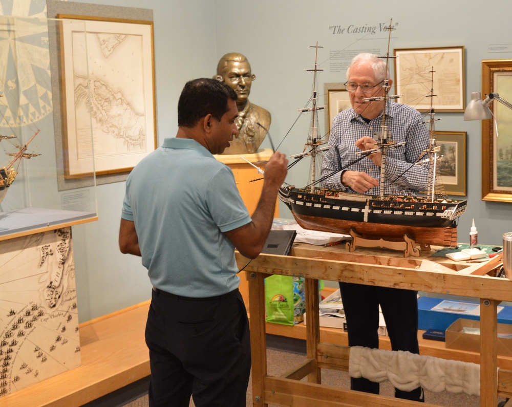 Naval Museum Volunteer Model Ship builder