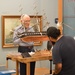 Model shipbuilder at Naval Museum