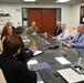 Capt. David Carnal, commanding officer, Naval Supply Systems Command (NAVSUP) Business Systems Center, meets with leadership from NAVSUP Fleet Logistics Center San Diego and NAVSUP BSC Regional Support Site personnel during a visit to the area, Feb. 6.