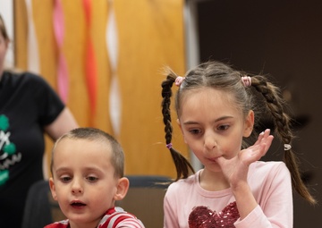 Valentine’s Day party for EFMP families at Travis AFB
